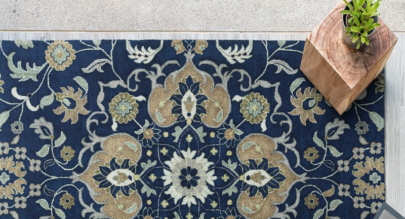 Wool and Silk Nourison Rug